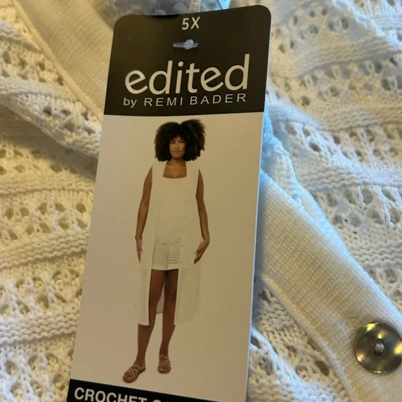 Sleeveless Crochet Cardigan - NEW - Picture 5 of 5